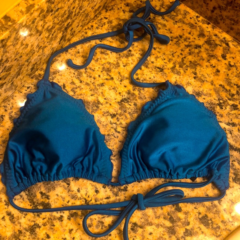 Bright Blue String Bikini Top
